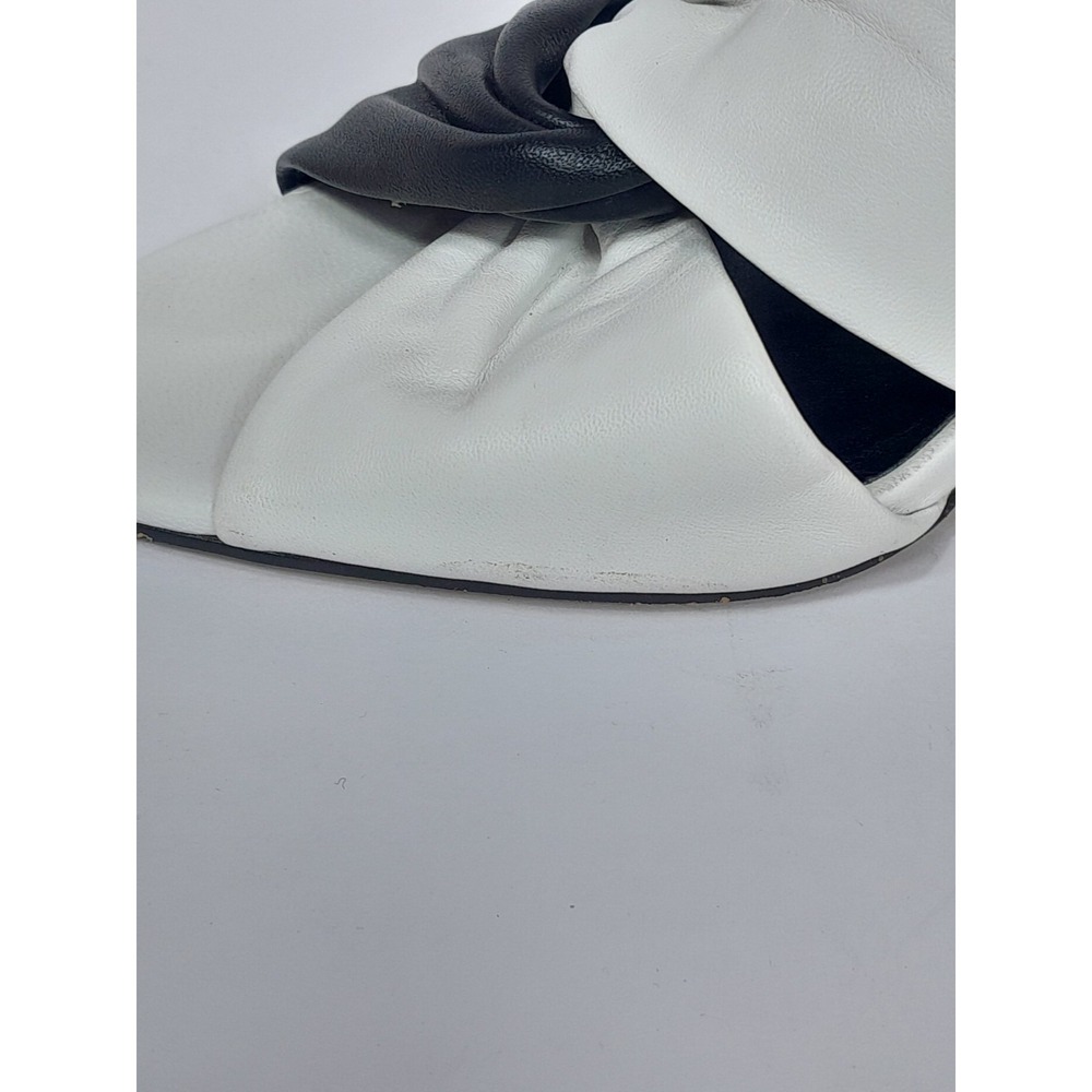 Rebecca Minkoff Womens Agata Leather Black White Leather sz 9 M - Picture 6 of 10